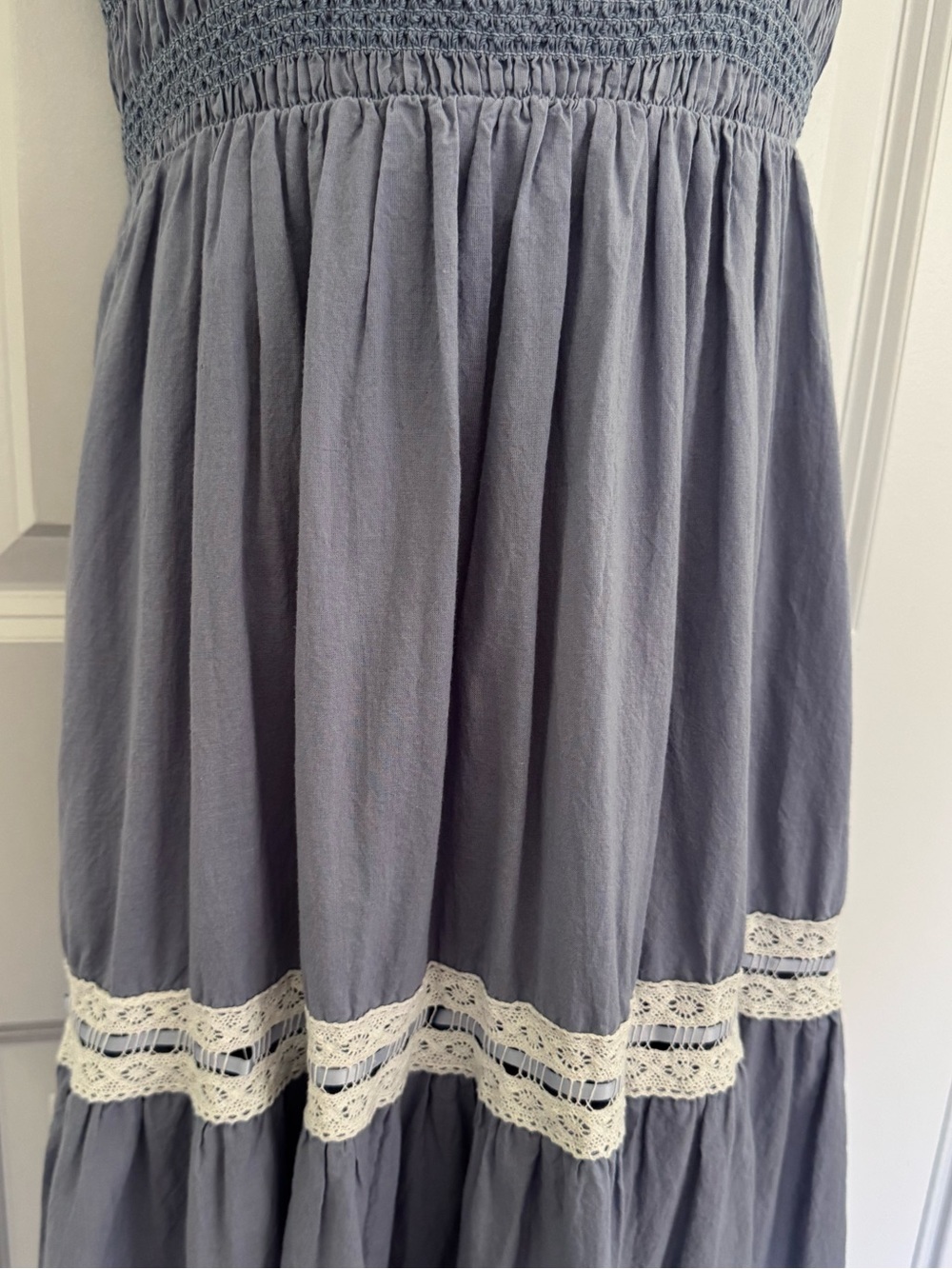 Neuflora Smocked Bodice Tiered Maxi Dress - Picture 7 of 12